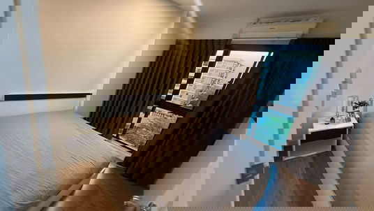 รูปภาพ 🥝🥝   (  ห้องว่าง )   ให้เช่า  คอนโด  ฮอลล์มาร์ค  งามวงศ์วาน   🥝🥝  ชั้น  6   ขนาด  30  ตร.ม. วิวสระว่ายน้ำ  ตกแต่งครบ  พร้อมเครื่องซักผ้า