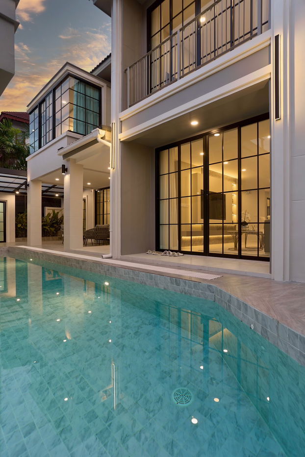 รูป Luxury Pool Villa ทำเลแม่เหียะ เงียบสงบ ใกล้เมือง โอกาสดีของคนอยากอยู่สบาย แถมกำไรในอนาคต - รูปที่ 10/13