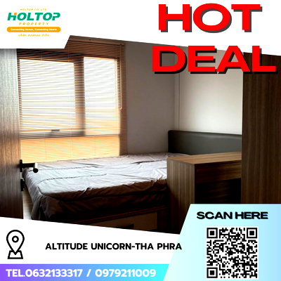 Condos for rent : #R9344 🎉 210269 Condo for Rent: Altitude Unicorn-Tha Phra