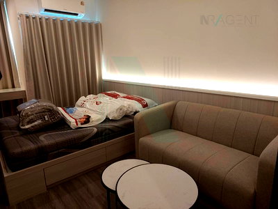 คอนโดให้เช่า : ให้เช่าคอนโด ไอดีโอ รามคำแหง ลำสาลี สเตชั่น อาคาร 1 ชั้น 8 สตูดิโอ ขนาด 24 ตรม ใกล้ The Mall บางกะปิ