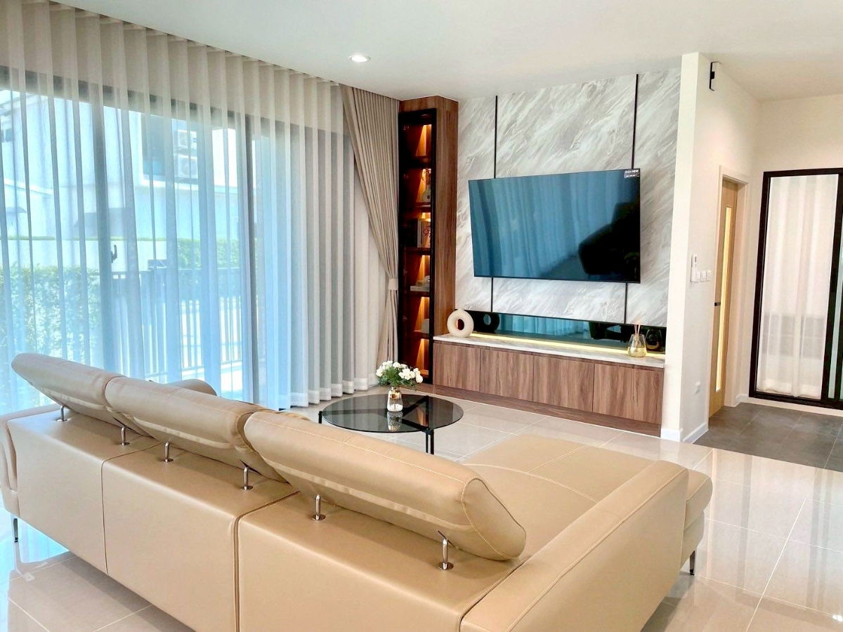 รูป [ให้เช่า] บ้านเดี่ยวสไตล์ญี่ปุ่น บ้านสวย เฟอร์ใหม่ พร้อมอยู่📍พิมนารา ศรีนครินทร์-บางนา | ใกล้ Mega บางนา 4 นาที - รูปที่ 6/18