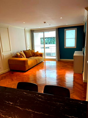 คอนโดให้เช่า : SK058/ให้เช่า Serene Place Condominium สุขุมวิท 24 ห้องมุม 109 ตร.ม. พื้นไม้สักแท้ ใกล้ BTS พร้อมพงษ์