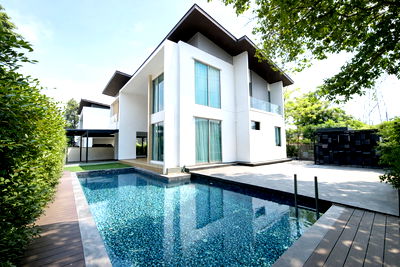 Houses for rent Bang Khun Thian : [For rent] Luxury detached house With private swimming pool📍Nirvana Beyond Rama 2 | Near Central Rama 2 🐶Pet Friendly🐱