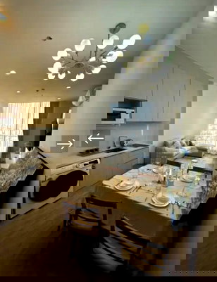 Condos for rent : SK050/Condo for rent Noble State Sukhumvit 39 | 2 bedrooms, high floor, 60.5 sq m., near BTS Phrom Phong, only 550 meters.