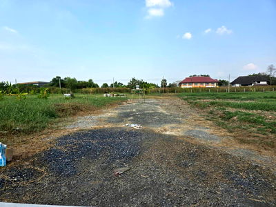 ที่ดิน วิทยาลัยการอาชีพกาญจนาภิเษกหนองจอก : ที่ดินแบ่งขาย สวยๆ ถมแล้ว สุวินทวงศ์ 51 หนองจอก ใช้ดินดีถมด้วยหน้าดินทั้งแปลง เข้าซอยเพียง 400 เมตร ทำเลดี