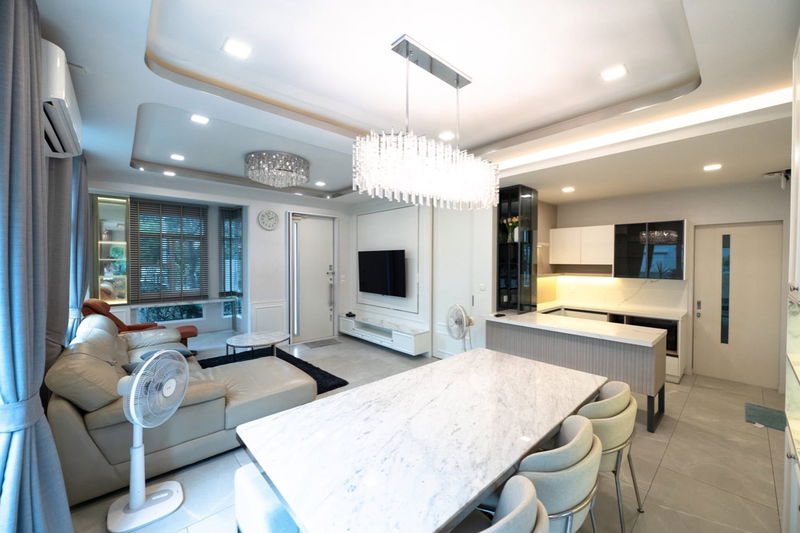 บ้านเดี่ยวให้เช่า : 📌ให้เช่า มัณฑนา บางนา-วงแหวน (ซอยราม 2) 4 ห้องนอน ตกแต่งหินอ่อน