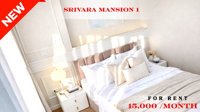 Condos for rent Din Daeng : 🍀🍀🍀 Elegant Room⭐ For Rent📍Sriwara Mansion 1 🔥🔥(Line: @rent2022) Great location, ready to move in ✨ A10705