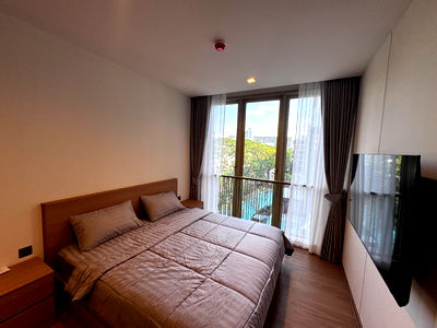 Condos for rent 700 Year Sports Arena Chiang Mai : 🌼 Condo for Rent at Makin Condo Chiang Mai – 2 Bedrooms, Pool View, Pet-Free Building