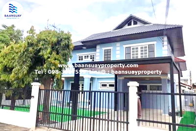 เช่าบ้านเดี่ยว เมืองนนทบุรี นนทบุรี : ให้เช่า บ้านเดี่ยว 2 ชั้น ถนนรัตนาธิเบศร์ ใกล้ MRT ไทรม้า