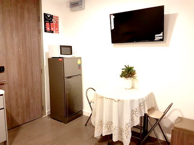 ขายคอนโด : Aspace ID อโศก-รัชดา เฟอร์ครบ พร้อมอยู่ 33 Sqm. fl.12   1 Bedroom   ทิศเหนือ