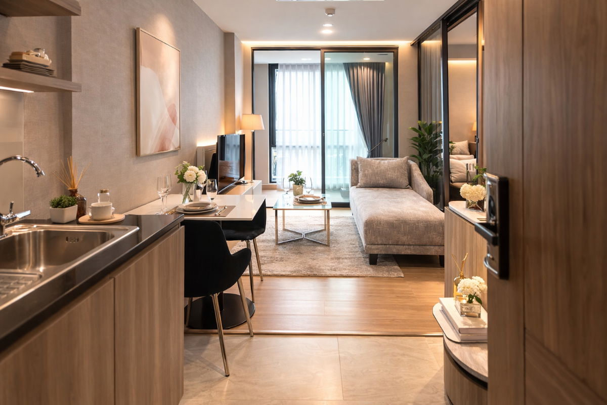 รูป 🍀🍀🍀 Prime Condo Location 🚆 For Rent 📍ลอยด์ ศูนย์วิจัย - ทองหล่อ🔥🔥 (Line:@rent2022) ทำเลดีพร้อมเข้าอยู่✨A10424 - รูปที่ 5/15