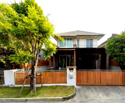 เช่าบ้านเดี่ยว คลองหลวง ปทุมธานี :  ให้เช่าบ้านเดี่ยว 2 ชั้น โครงการ หมู่บ้าน บารานี เรสซิเดนซ์ คลองสาม / ห่าง ธรรมศาสตร์ รังสิต 15 นาที / บ้านสวยมาก / อยู่อาศัย