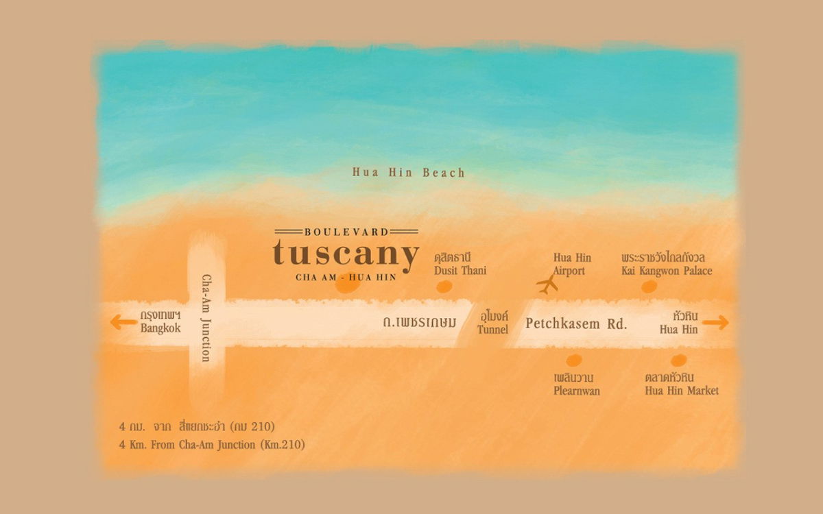 รูป Castello Di Mare - 3 ห้องนอน ในโครงการบูเลอวาร์ด ทัสคานี ชะอำ-หัวหิน ใกล้ชายหาดชะอำ - รูปที่ 45/46