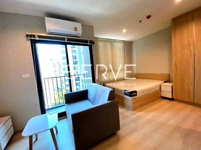 คอนโดให้เช่า : 🔥ห้องสตูดิโอกั้นเป็นสัดส่วน ราคาดี ตกแต่งสวย เฟอร์แน่น พร้อมอยู่ คอนโดทำเลดี เดิน 20 ก้าวถึงMRT ศรีลาซาล @  Nue Noble Srinakarin Lasalle 