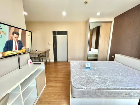 📍 V-Condo คอนโดทำเลดี ติดถ.บายพาส ใกล้ M 6🛣️ ห้อง Studio ชั้น 5 💵 เพียง 5,500 บาท/เดือน 🔥