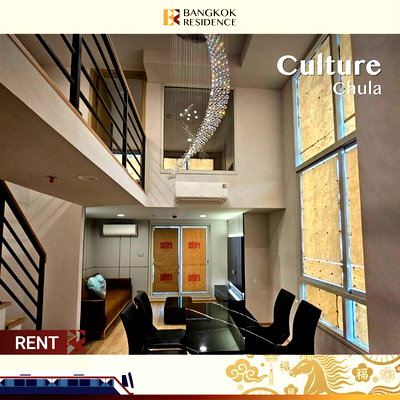 Condos for rent :  Culture Chula ⭐ Brand-new unit, beautifully decorated, in the heart of Chula–Samyan, Near MRT Sam Yan 