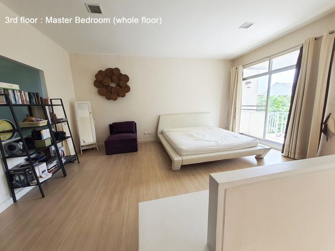 3-bed townhouse for rent, 180 sqm, 36 sq wah, Baan-Mai Rama 9
