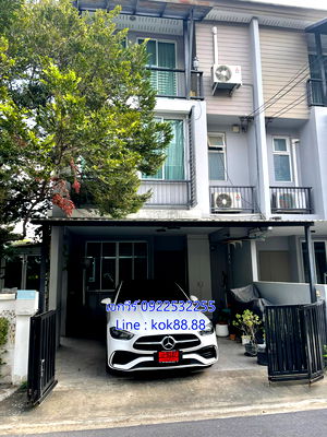 Townhouses for sale Krirk University : 3-story corner townhome for sale (28.7 sq.wa.) Areeya Daily Ladprao. Fully renovated with functions comparable to a detached house!
