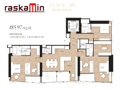 ขายคอนโด : FQ🗺️KT0232📲LineID @556ryccg🏖️3ห้องนอน 186ตรม ชั้น PH🌊วิวทะเล พร้อมเฟอร์นิเจอร์🦀AROM อารมณ์ วงศ์อมาตย์ พัทยาเหนือ