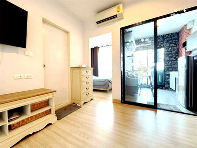 Condos for rent : R802 Condo for rent, Niche Mono Ratchavipha, corner room, wallpaper attached, fully furnished, buit-in, has washing machine.