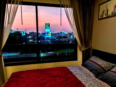 เช่าคอนโด โฮมโปร ลาดกระบัง : ให้เช่า ไอ คอนโด กรีนสเปซ สุขุมวิท 77 เฟส 2 1ห้องนอน  ชั้น4 อาคารB