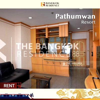 Condos for rent Siam Center :  Pathumwan Resort ✨ Spacious fully-furnished unit 💖 Near BTS Ratchathewi 