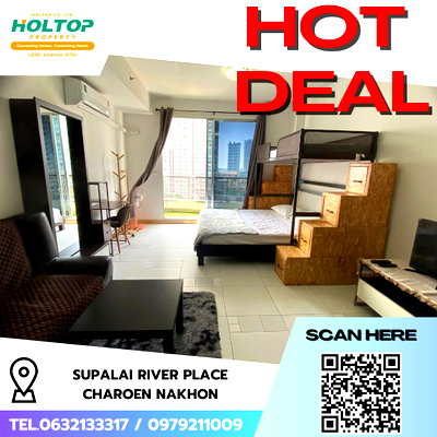 Condos for rent : #R9385 🎉 230269 Condo for rent: Supalai River Place Charoen Nakhon