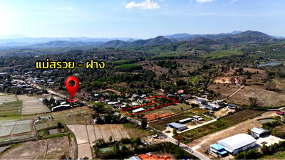 ที่ดิน แม่สรวย เชียงราย : ที่ดิน 2-3-68 ไร่ อ.แม่สรวย จ.เชียงราย ติดถนนหลวง เติบโตต่อเนื่อง