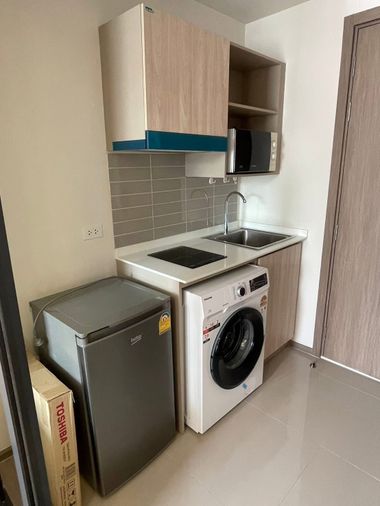 Cheapest in the project! ‼️ For rent: The Muve Bangna 🔥 Beautiful room, fully furnished + washing machine included 📍