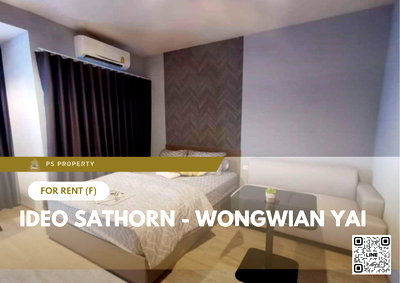 คอนโดให้เช่า : ให้เช่า ✨ IDEO Sathorn - Wongwian Yai ✨ เฟอร์นิเจอร์ และ เครื่องใช้ไฟฟ้าครบ ใกล้ BTS กรุงธนบุรี