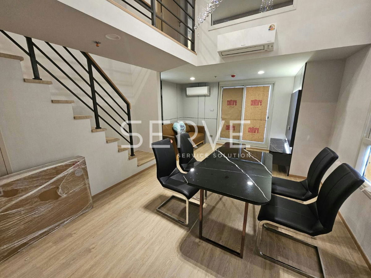 รูป 🔥ห้องดูเพล็กซ์ 2นอน ไซส์ใหญ่ ตกแต่งหรู เฟอร์จัดเต็ม ชั้นสูงสุด วิวดีมาก พร้อมอยู่ คอนโดทำเลดี ใกล้ MRT สามย่าน,ม.จุฬา @ Culture Chula - รูปที่ 3/8