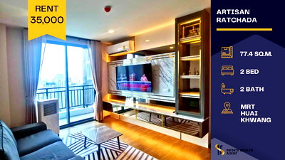 คอนโดให้เช่า : 🏙️✨ ให้เช่า Artisan Ratchada ห้องสวยมาก พร้อมอยู่! ✨🏙️  บิ้วอินทั้งห้อง ดีไซน์สวยครบทุกมุม🛋️ ฟังก์ชันครบ ตอบโจทย์ครอบครัวหรือคนทำงาน 💖
