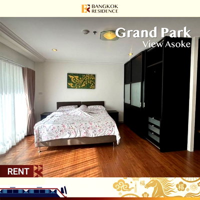 คอนโดให้เช่า :  Grand Park View Asoke ยูนิตสวยน่าอยู่ พร้อมเฟอร์🧸 🛌🏻 ใกล้ BTS อโศก 