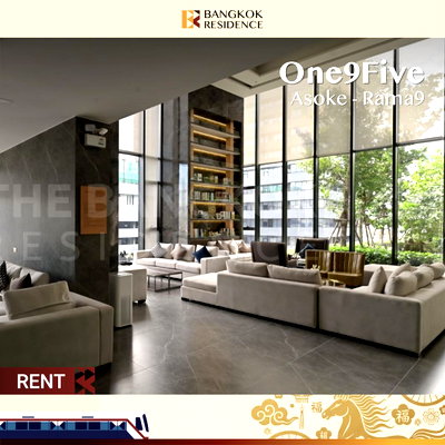 Condos for rent :  One9Five Asoke - Rama9 💎 Beautiful Unit in a Quality Building, Near MRT Rama9 