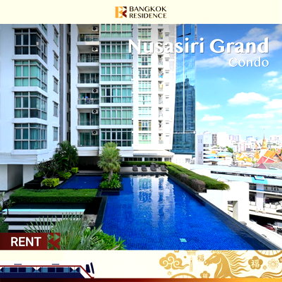 คอนโดให้เช่า :  Nusasiri Grand Condo 🤎ห้องใหญ่หายาก ราคาดี 💸 ติด BTS เอกมัย 