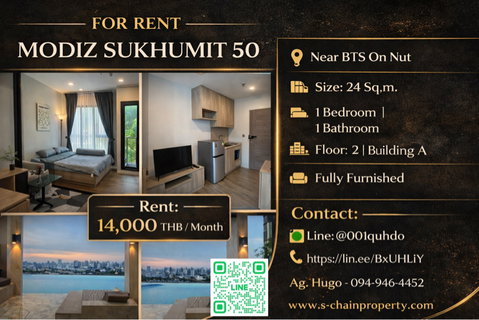 รูปภาพ 🎏 FOR RENT 🏩  Modiz Sukhumvit 50 (โมดิซ สุขุมวิท 50) 🏩 JA-1133