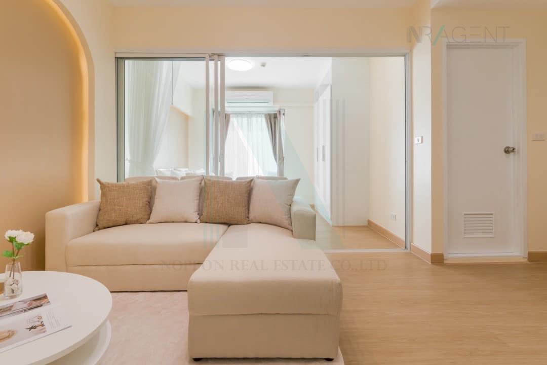 รูป ขายคอนโด ฟิวส์ โมเบียส รามคำแหง สเตชั่น อาคาร 1 ชั้น 2 1 ห้องนอน ขนาด 29 ตรม ใกล้ ฟู้ดแลนด์ซุปเปอร์มาร์เก็ต - รูปที่ 3/8