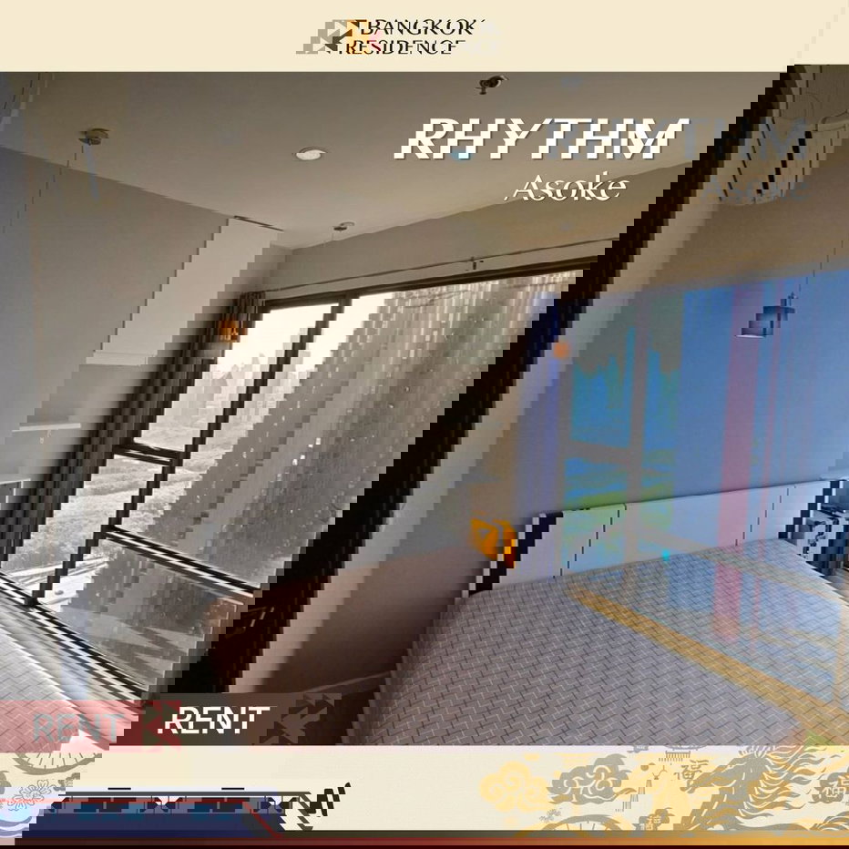 รูป RHYTHM Asoke 🌃 ยูนิตชั้นสูง วิวสวย 🌠 ใกล้ MRT พระราม 9 - รูปที่ 1/6