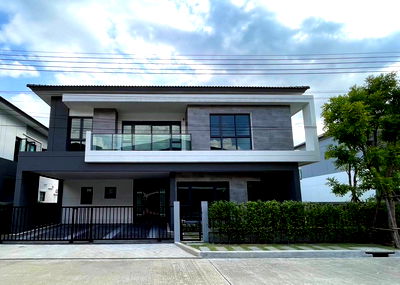 บ้านเดี่ยวให้เช่า : P0578 /Luxury detached house for rent, new project THE CITY Bangna, near Mega Bangna, only 1.5 km., ready to move in, high potential location.