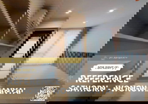 For Rent ✨ Reference Sathorn - Wongwianyai ✨ Fully furnished with appliances, near BTS Wongwianyai.