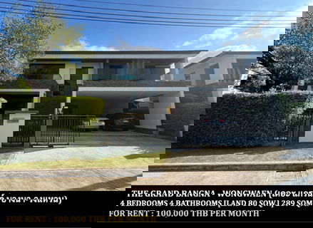 รูปภาพ [ให้เช่า] หมู่บ้าน เดอะ แกรนด์ บางนา - วงแหวน / 4 ห้องนอน 4 ห้องน้ำ **100,000** บ้านเดี่ยวหลังใหญ่ตกแต่งสวย ใกล้มหาวิทยาลัยรามคำแหง 2