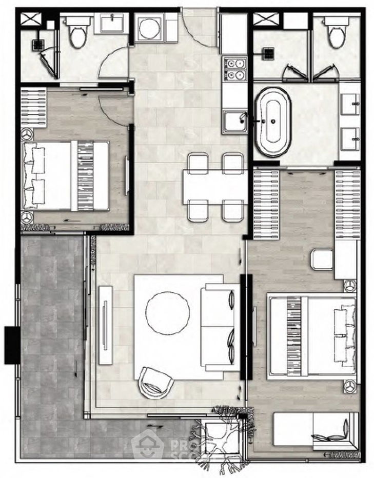 รูป คอนโด 2-ห้องนอน ที่ ฟินน์ สุขุมวิท 31 ใกล้ MRT สุขุมวิท (ID 2661584) - รูปที่ 35/37