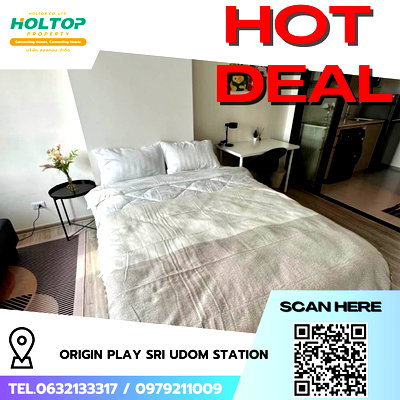 Condos for rent MRT Si Udom : #R9415 🎉 240269 Condo for Rent: Origin Play Sri Udom Station