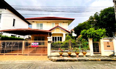 บ้านเดี่ยว ลำลูกกา คลองหก : ขายถูกสุด บ้านเดี่ยว หมู่บ้านวราบดินทร์ วงแหวน–ลำลูกกา 4 ห้องนอน (มีห้องนอนชั้นล่าง) 3 ห้องน้ำ เพียง 3.9 ลบ.