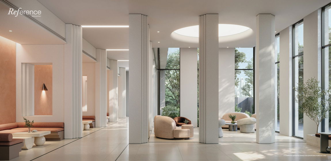 รูป Call : 092-926-2956 Condo Reference Ekkamai 147.43 ตารางเมตร 3-Bedroom Plus Combined Unit ทั้งชั้นมีห้องเดียว เดินออกมาจากห้องมี Pocket Garden ส่วนตัว - รูปที่ 6/13