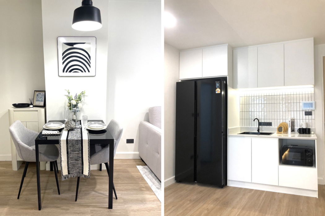 รูป Call : 096-928-2465 คอนโด เดอะ ซีรี่ส์ อุดมสุข ใกล้ BTS อุดมสุข 34.35 ตารางเมตร 1 ห้องนอน ชั้น3 วิวสระว่ายน้ำ ห้องสวยมาก ตกแต่งครบ - รูปที่ 9/13