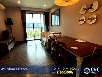 ขายคอนโด : Sale @ Whizdom Essence Sukhumvit (BTS Punnawithi)