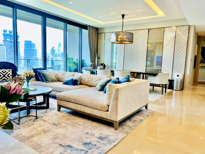 คอนโดให้เช่า : Sindhorn Kempinski Hotel Bangkok Residences 3 bedrooms, for rent