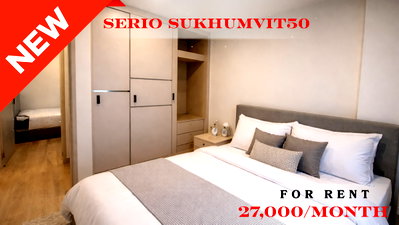 Condos for rent : 🍀🍀🍀 Exclusive Unit 🔥 For Rent 📌 Serio Sukhumvit 50 🌸 (Line: @rent2022) ✨ Beautiful unit, ready to move in ✨ A10671
