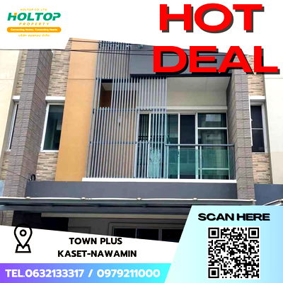 Townhouses for rent Bangkok : #S5784  For Rent Town Plus Kaset-Nawamin